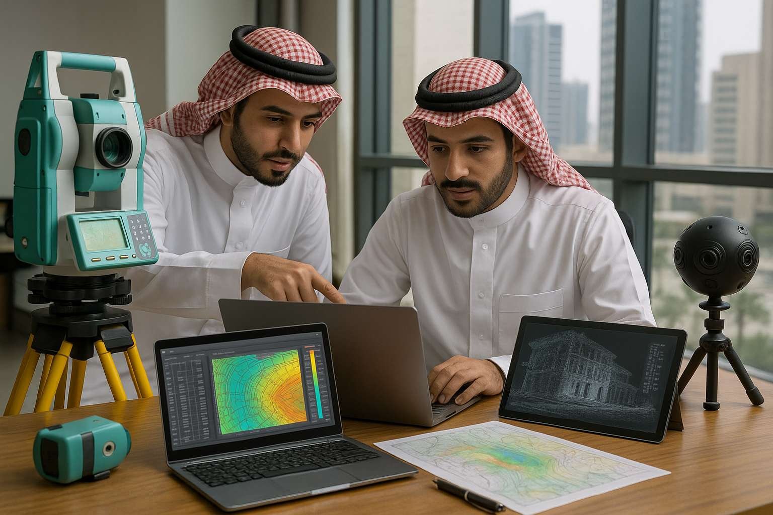 أدوات المسح والتحليل في الهندسة المعمارية