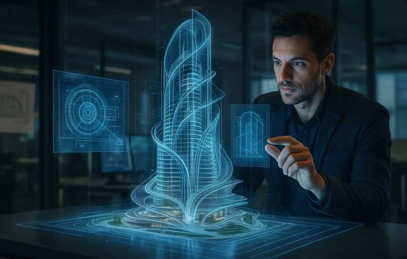 الذكاء الاصطناعي في تصميم المباني