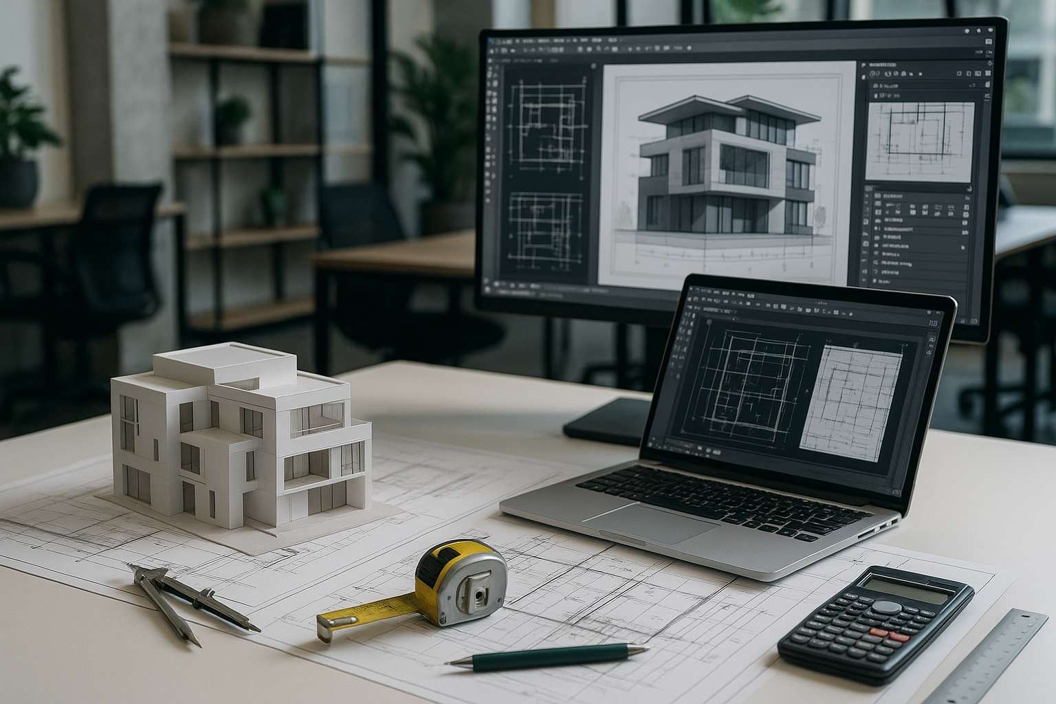 المعدات الأساسية في التصميم المعماري